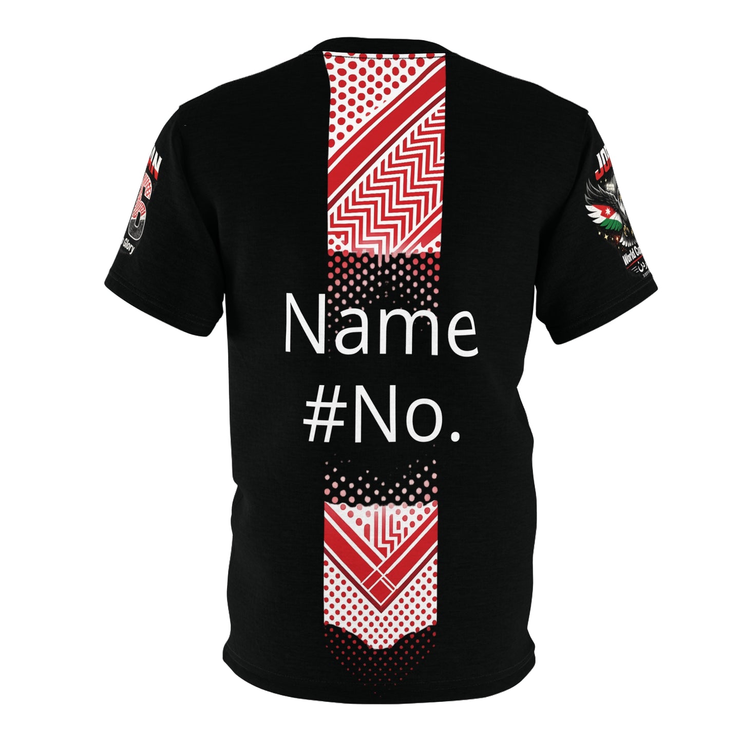 Cultural Heritage Unisex Tee - Celebrating Jordanian Pride in balck