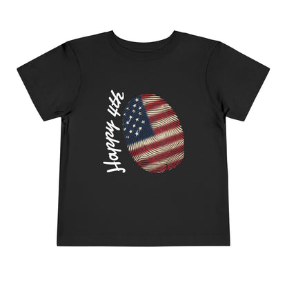 Happy 4th Fingerprint American Flag (Unisex)