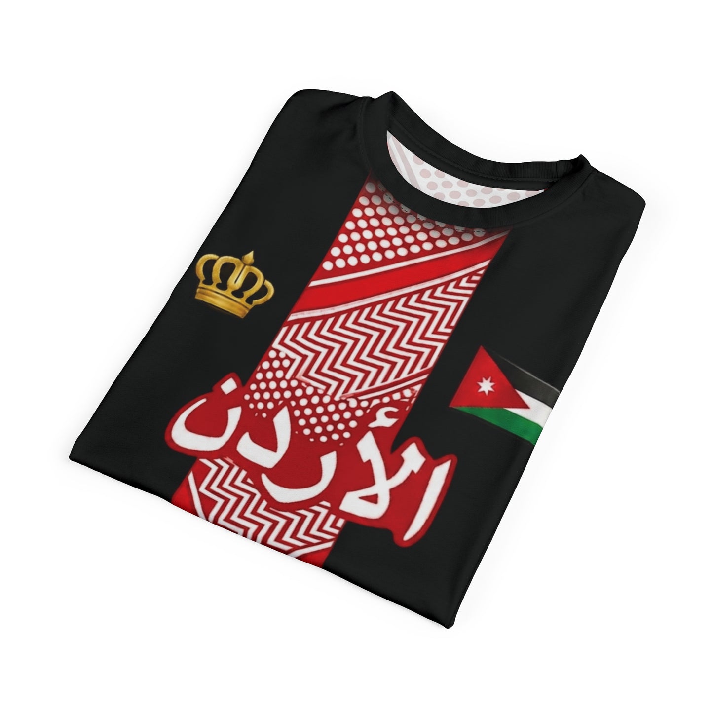 Cultural Heritage Unisex Tee - Celebrating Jordanian Pride in balck