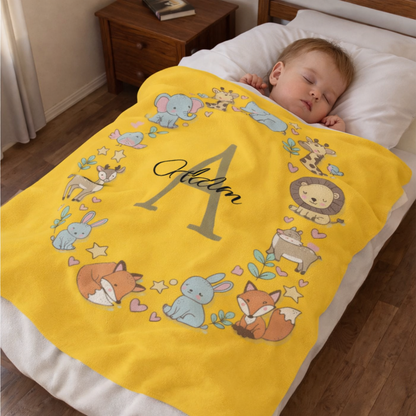 "The Tiny King" - Personalized Toddler Blanket