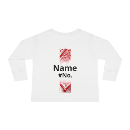 Jordan Toddler Long Sleeve Tee — Custom Name/Number