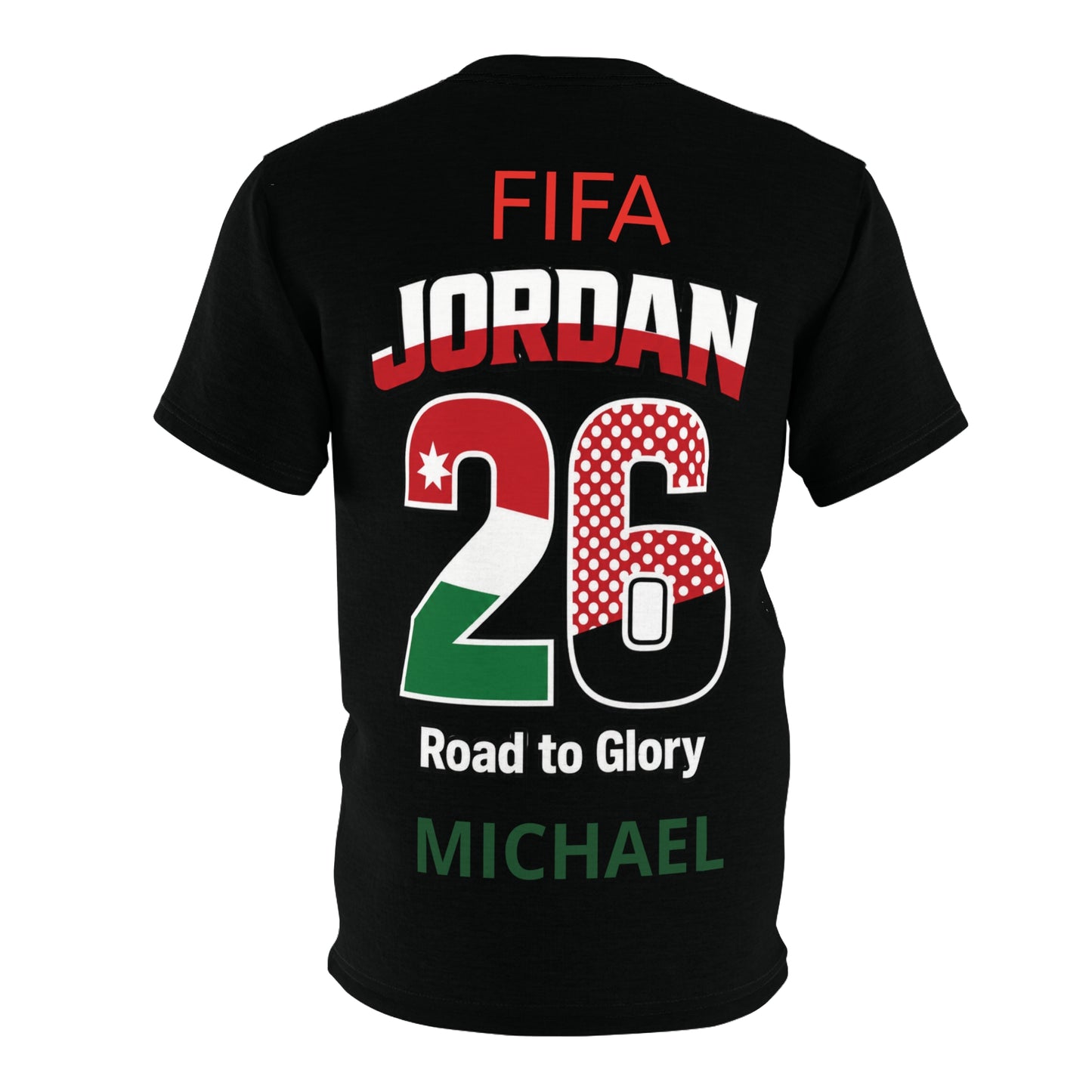 FIFA World Cup "Jordan" - Personalized Name in Black
