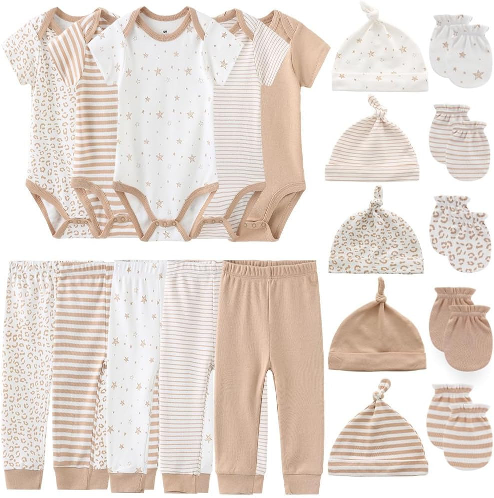 Unisex Baby Layette Essentials Giftset Clothing Set 19-Piece for Newborn Baby
