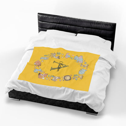 "The Tiny King" - Personalized Toddler Blanket