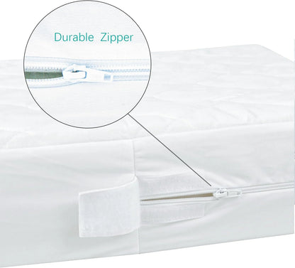 Waterproof Zippered Polyester Mattress Encasement, Crib Bed
