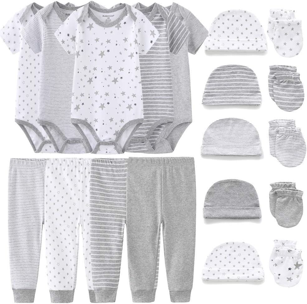Unisex Baby Layette Essentials Giftset Clothing Set 19-Piece for Newborn Baby