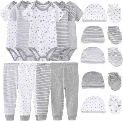 Unisex Baby Layette Essentials Giftset Clothing Set 19-Piece for Newborn Baby