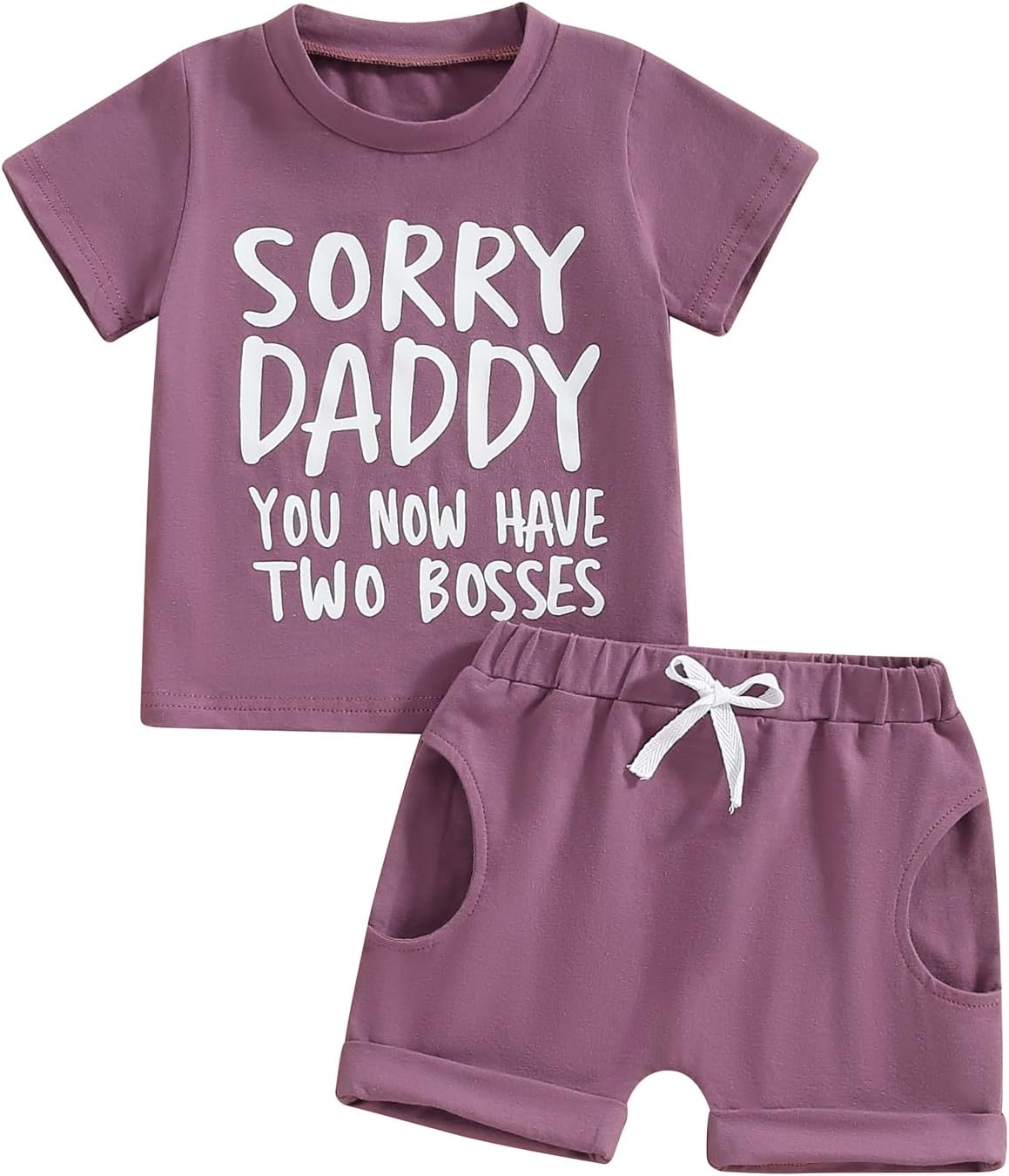 The 'Tiny Trendsetter' Contrast Short Set