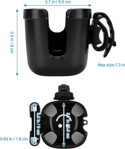 Stroller Cup Holder, Bike Cup Holder, Universal Cup Phone Holder for Uppababy Nuna Doona Strollers, Cup Holder for Stroller, Bike, Wheelchair, Walker