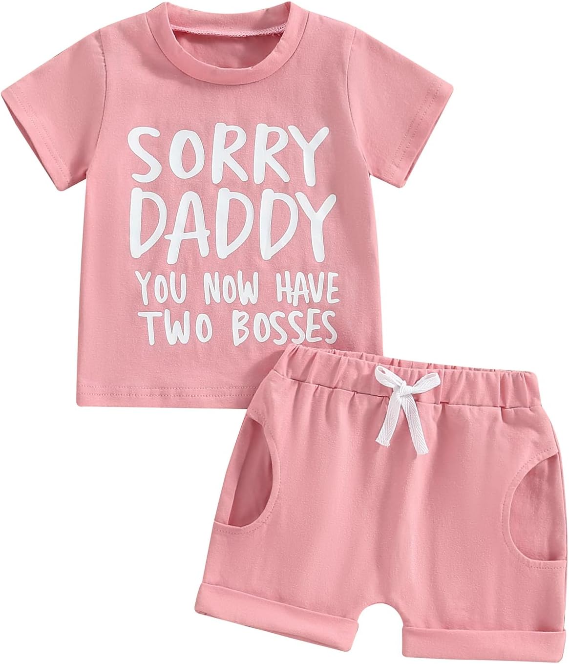 The 'Tiny Trendsetter' Contrast Short Set