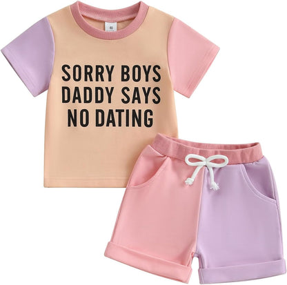 The 'Tiny Trendsetter' Contrast Short Set