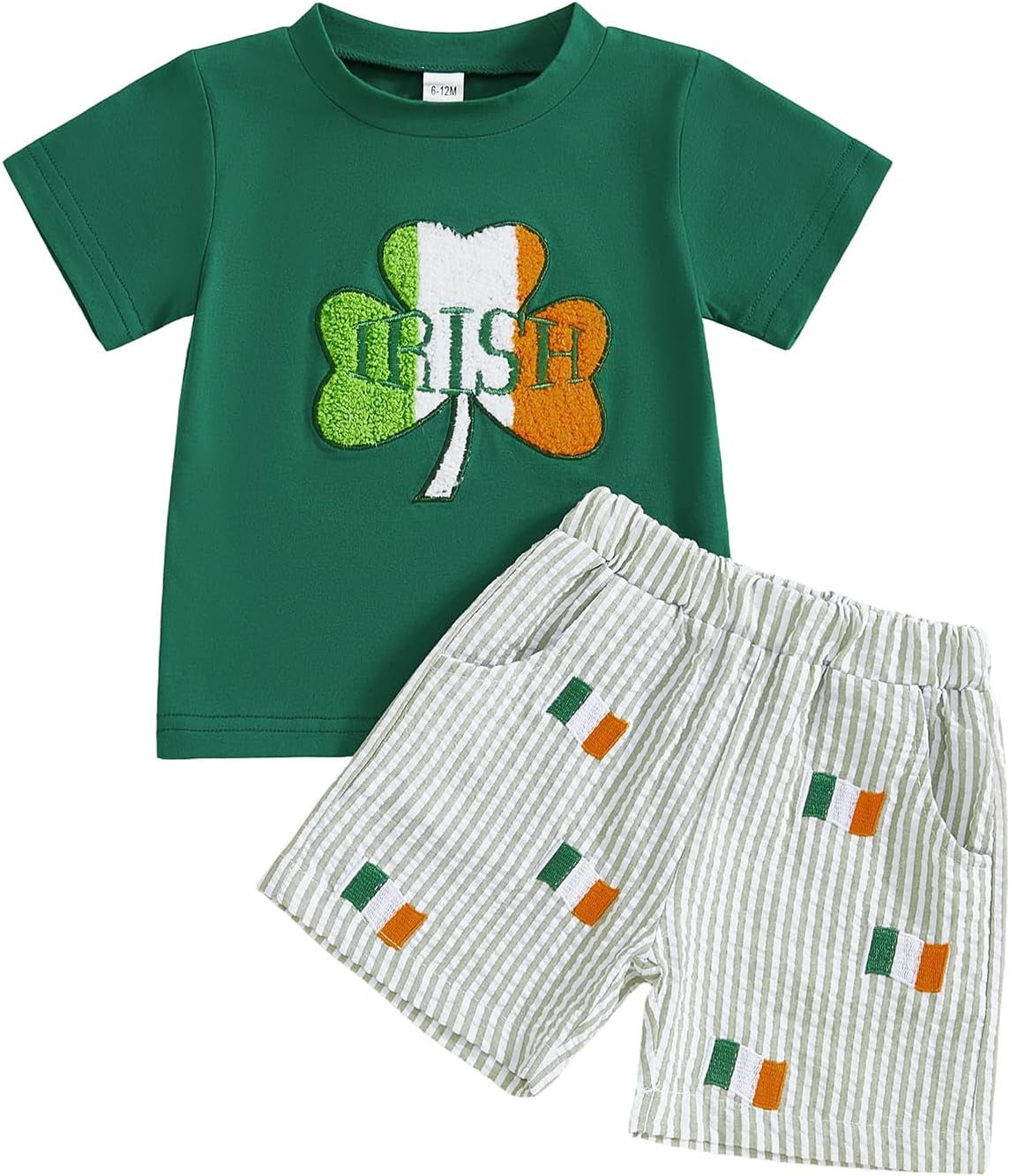 Toddler Baby Boy Summer Clothes Funny Letter T Shirt Elastic Waist Pockets Shorts Set 2 Piece Outfit