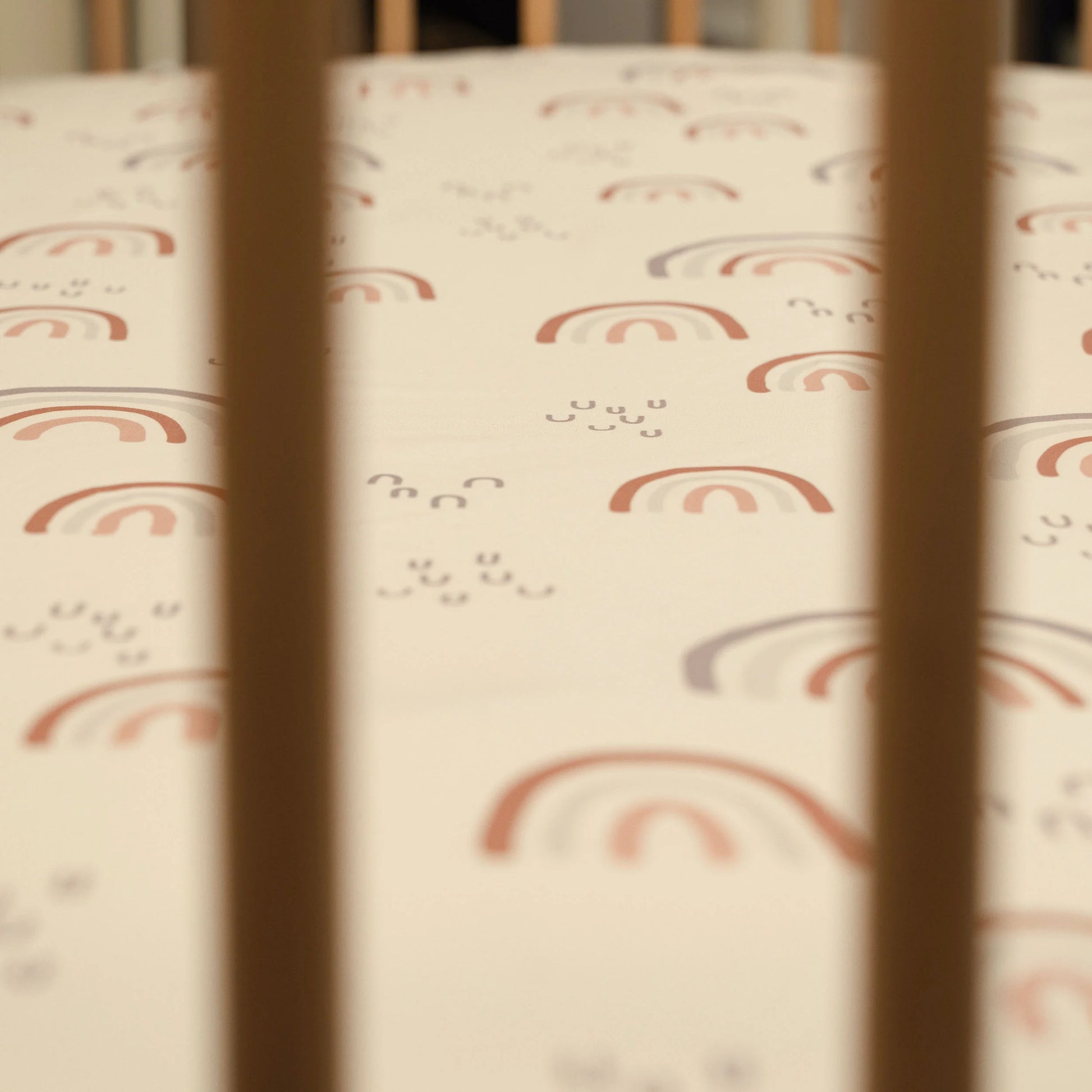 2-Pack Ultra Soft Fitted Microfiber Crib Sheets for Newborn Baby Boys Girls 28" X 52", Rainbows