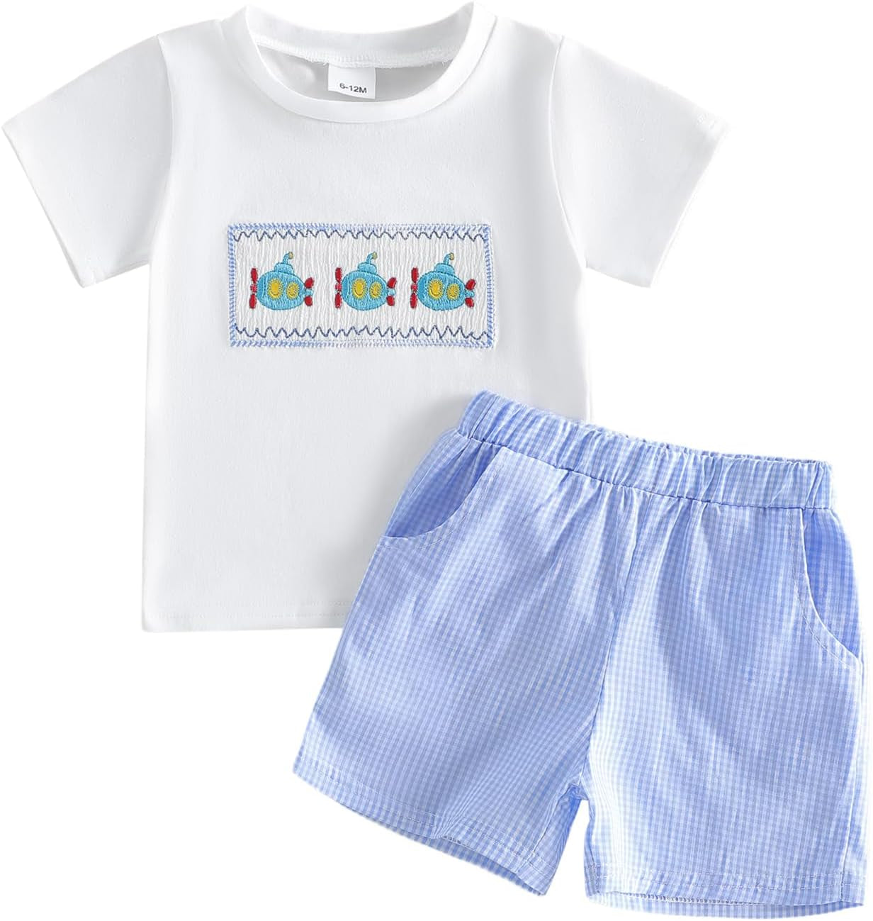 Toddler Baby Boy Summer Clothes Funny Letter T Shirt Elastic Waist Pockets Shorts Set 2 Piece Outfit