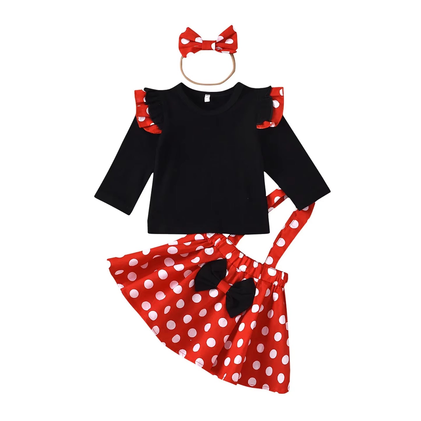 Magical Moments: Minnie-Inspired Birthday Outfit Set for Girls Aged 1–5