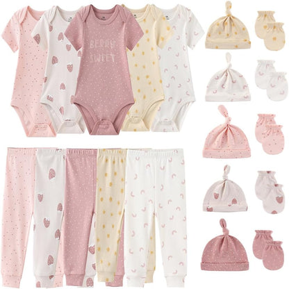 Unisex Baby Layette Essentials Giftset Clothing Set 19-Piece for Newborn Baby