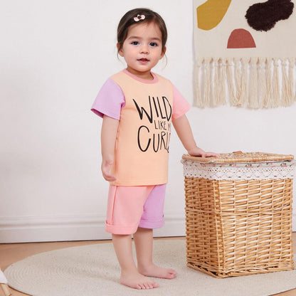 The 'Tiny Trendsetter' Contrast Short Set