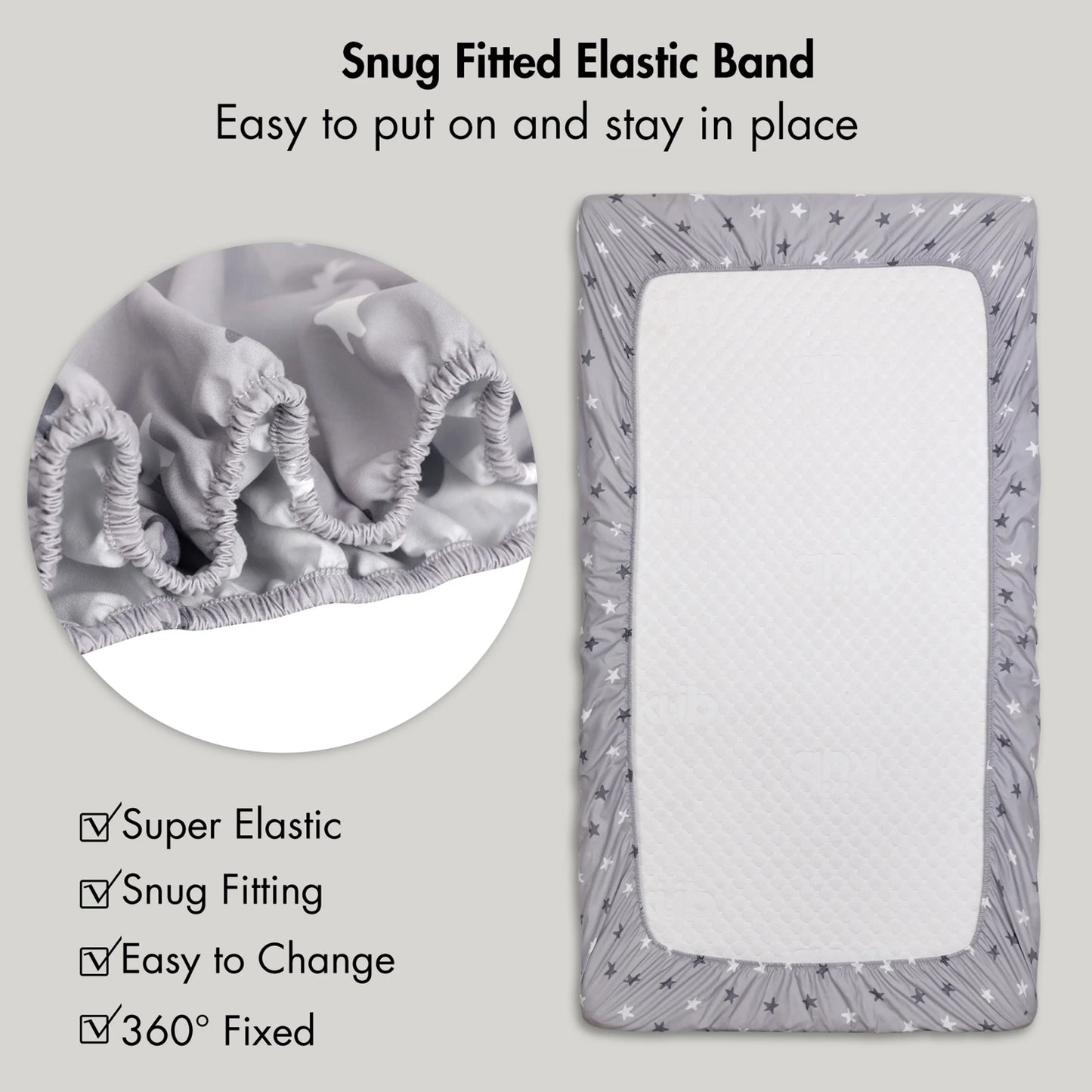 2-Pack Ultra Soft Fitted Microfiber Crib Sheets for Newborn Baby Boys Girls 28" X 52", Rainbows