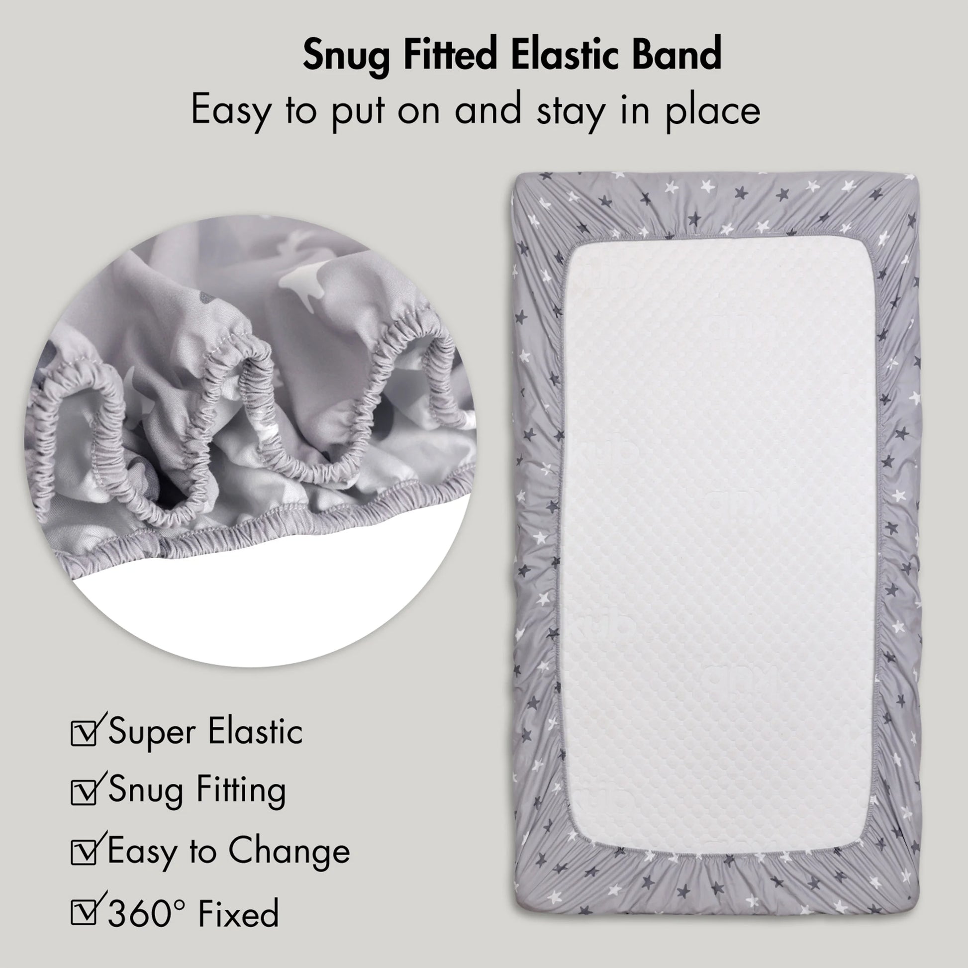 2-Pack Ultra Soft Fitted Microfiber Crib Sheets for Newborn Baby Boys Girls 28" X 52", Rainbows