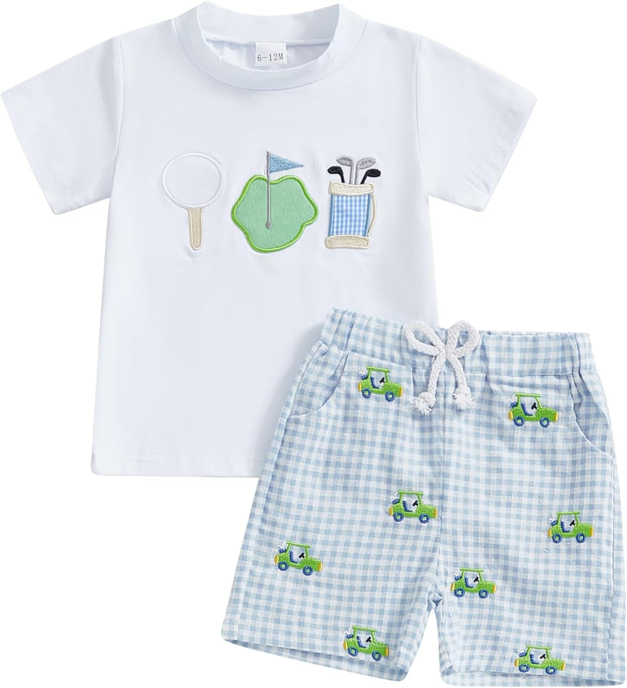 Toddler Baby Boy Summer Clothes Funny Letter T Shirt Elastic Waist Pockets Shorts Set 2 Piece Outfit