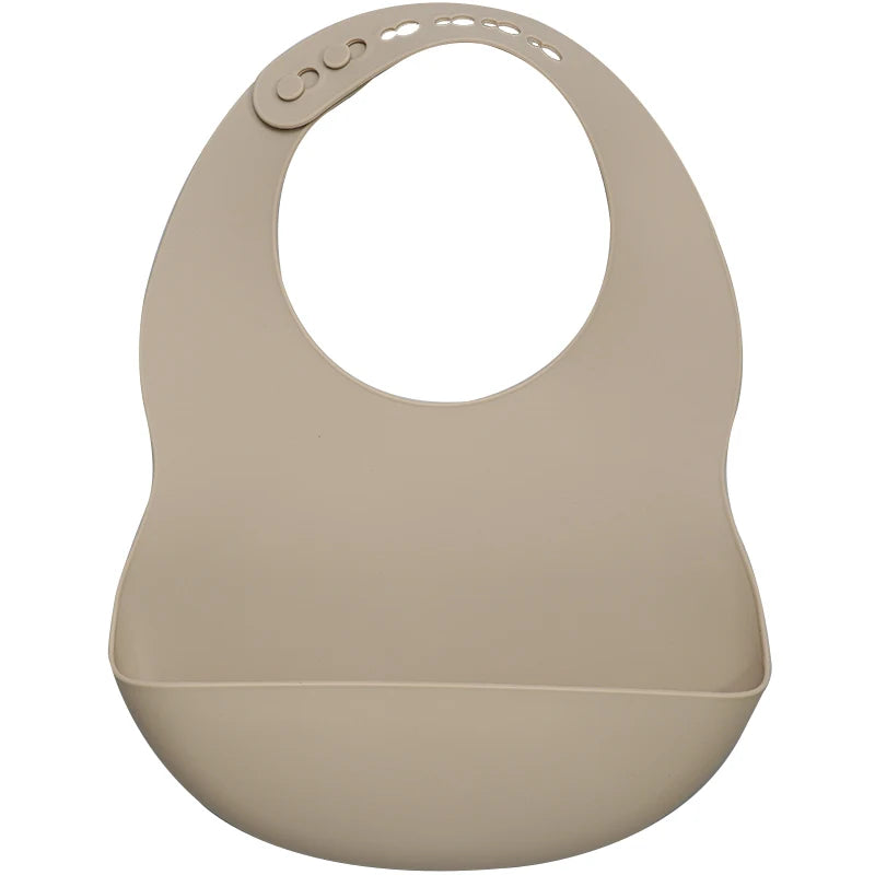 Muslinlife Newborn Baby Silicone Feeding Tableware Waterproof Baby Bibs for Toddler Breakfast Feedings
