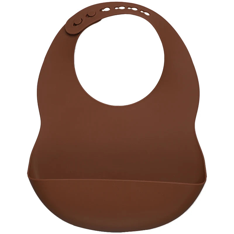 Muslinlife Newborn Baby Silicone Feeding Tableware Waterproof Baby Bibs for Toddler Breakfast Feedings