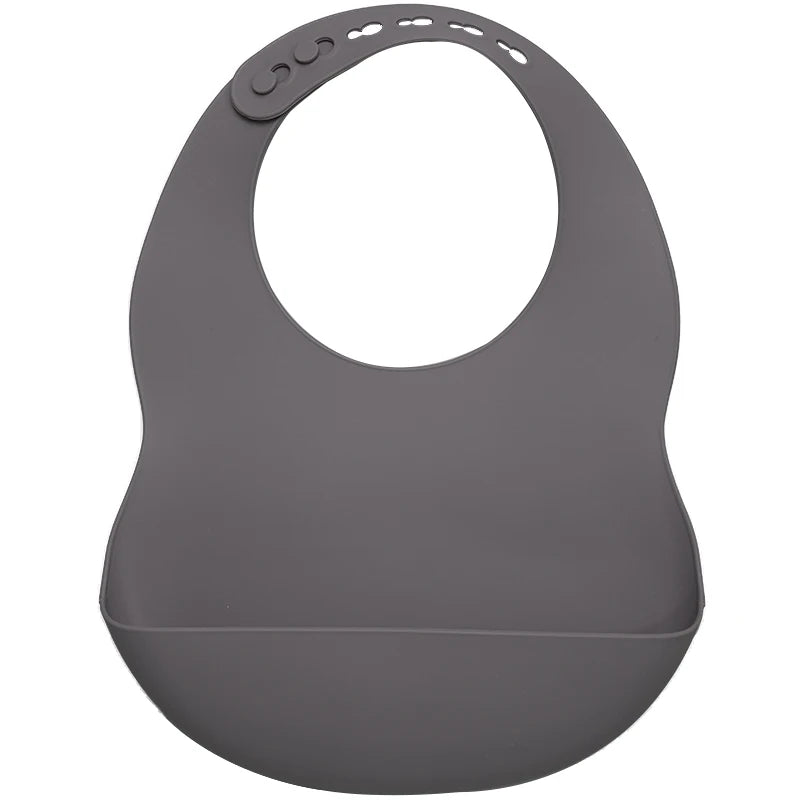 Muslinlife Newborn Baby Silicone Feeding Tableware Waterproof Baby Bibs for Toddler Breakfast Feedings