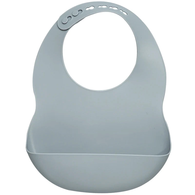 Muslinlife Newborn Baby Silicone Feeding Tableware Waterproof Baby Bibs for Toddler Breakfast Feedings