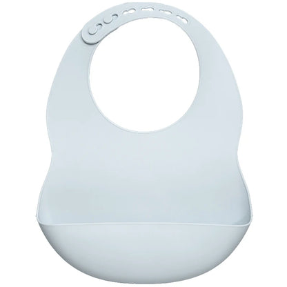 Muslinlife Newborn Baby Silicone Feeding Tableware Waterproof Baby Bibs for Toddler Breakfast Feedings