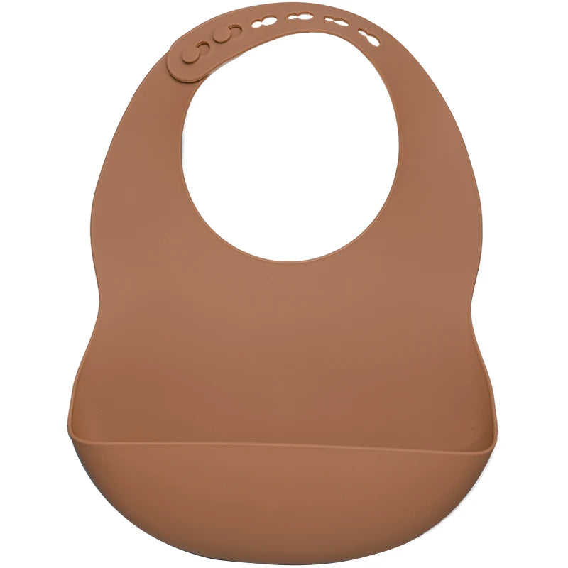 Muslinlife Newborn Baby Silicone Feeding Tableware Waterproof Baby Bibs for Toddler Breakfast Feedings
