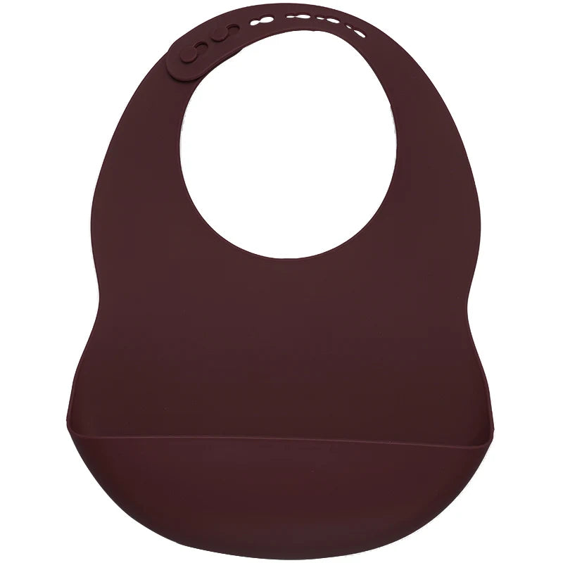 Muslinlife Newborn Baby Silicone Feeding Tableware Waterproof Baby Bibs for Toddler Breakfast Feedings