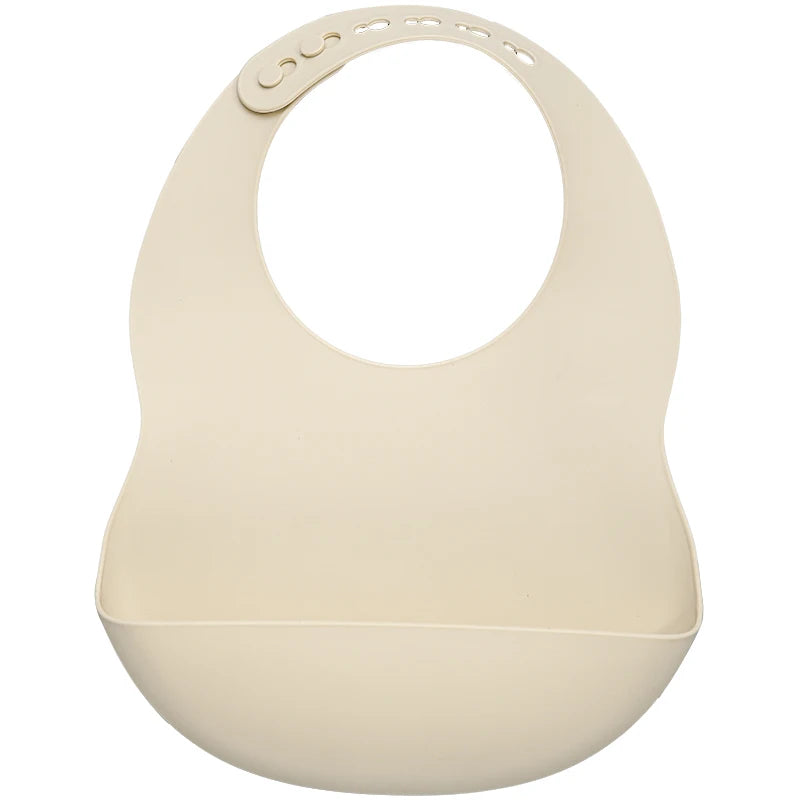 Muslinlife Newborn Baby Silicone Feeding Tableware Waterproof Baby Bibs for Toddler Breakfast Feedings