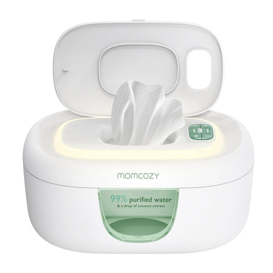 Baby Wipe Warmer with Spring Design, 4 Modes Temperature, Wipe Dispenser with Night Light