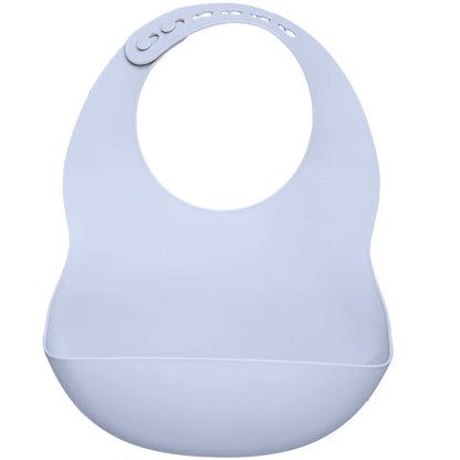 Muslinlife Newborn Baby Silicone Feeding Tableware Waterproof Baby Bibs for Toddler Breakfast Feedings