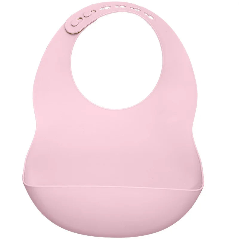 Muslinlife Newborn Baby Silicone Feeding Tableware Waterproof Baby Bibs for Toddler Breakfast Feedings