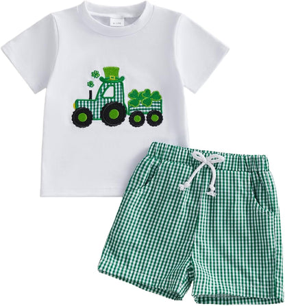 Toddler Baby Boy Summer Clothes Funny Letter T Shirt Elastic Waist Pockets Shorts Set 2 Piece Outfit