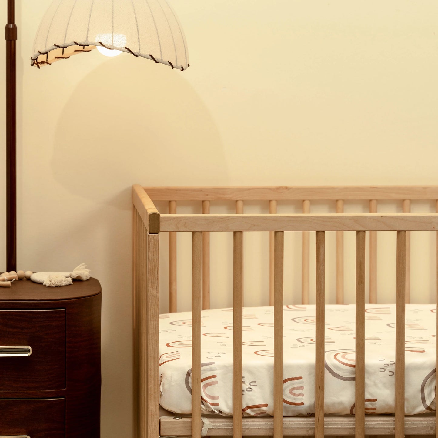 2-Pack Ultra Soft Fitted Microfiber Crib Sheets for Newborn Baby Boys Girls 28" X 52", Rainbows