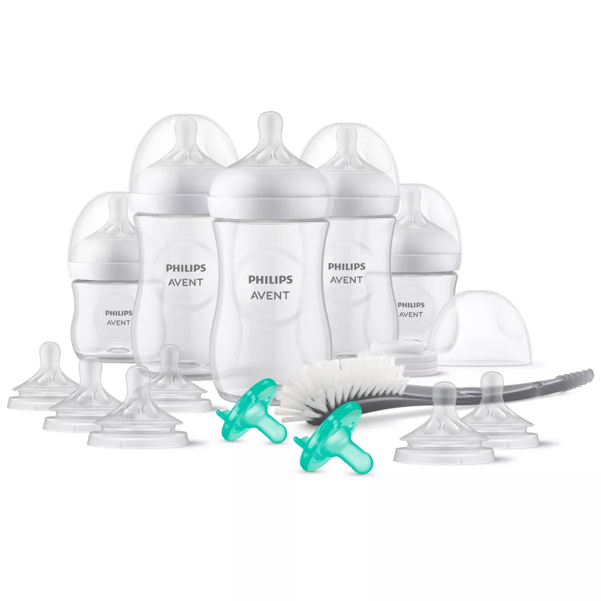 Phillips Avent Natural Baby Bottle with Natural Response Nipple Newborn Gift Set - 17Pc