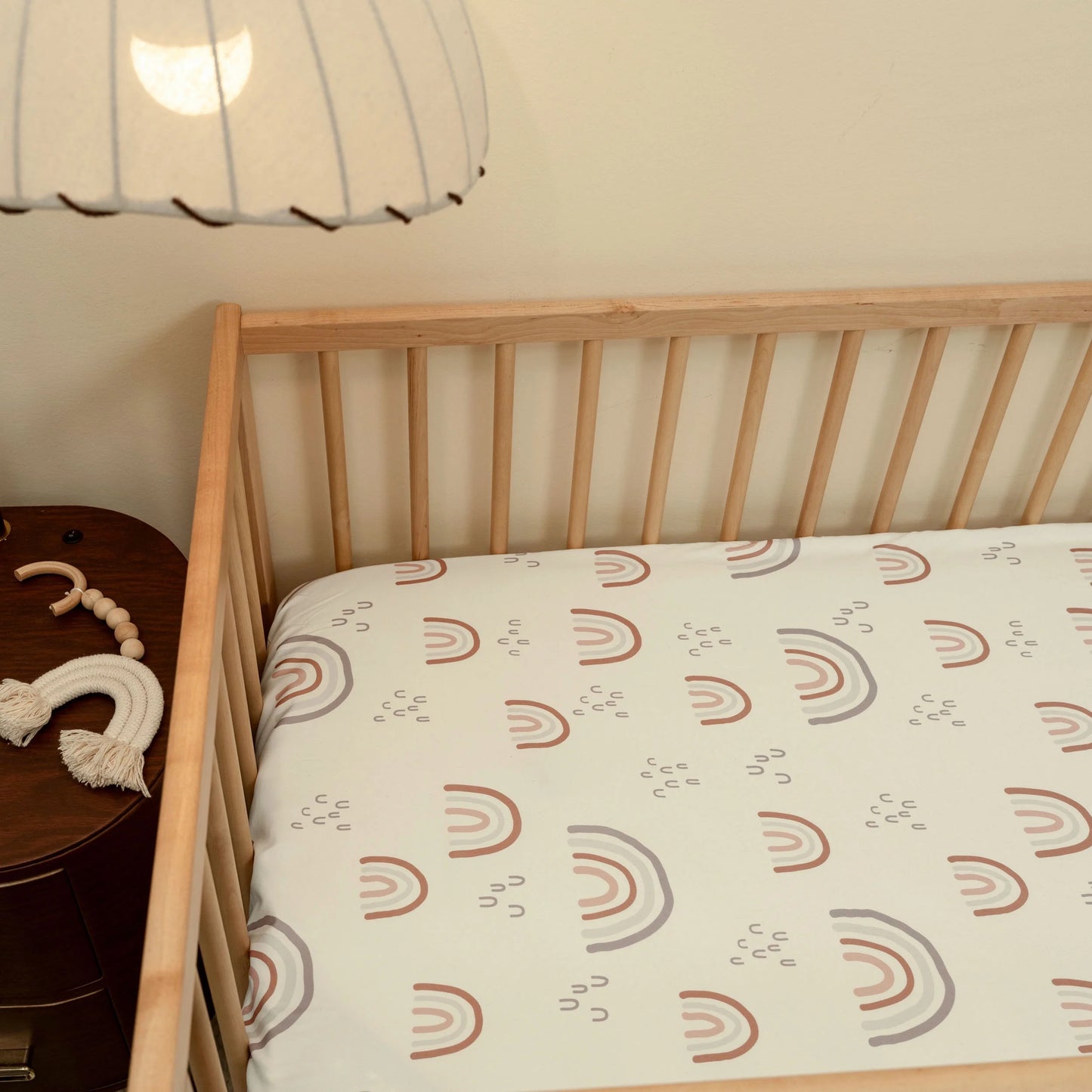 2-Pack Ultra Soft Fitted Microfiber Crib Sheets for Newborn Baby Boys Girls 28" X 52", Rainbows