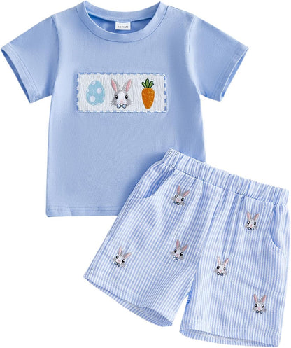 Toddler Baby Boy Summer Clothes Funny Letter T Shirt Elastic Waist Pockets Shorts Set 2 Piece Outfit