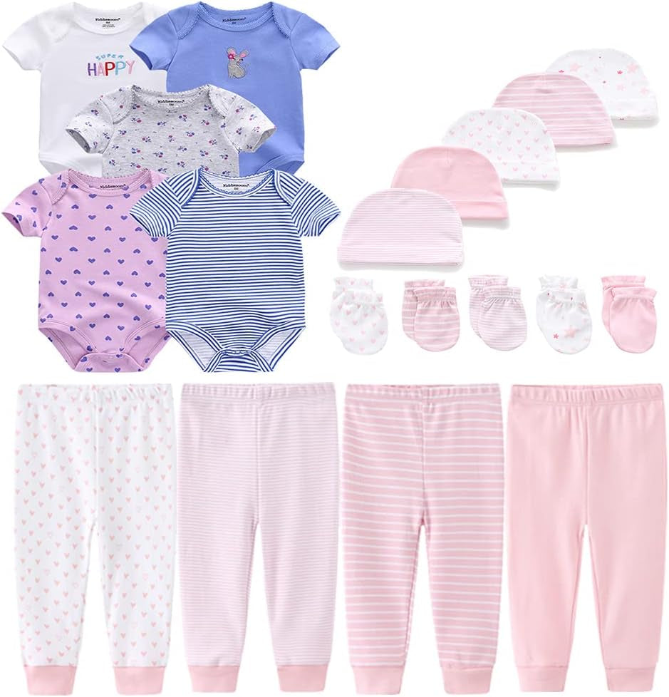 Unisex Baby Layette Essentials Giftset Clothing Set 19-Piece for Newborn Baby