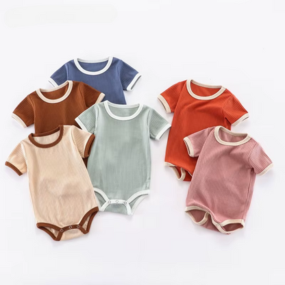 SoftNest' Essential Ribbed Cotton Romper
